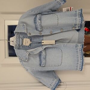 Denim crop jacket